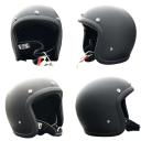 Casque rétro léger en fibre de verre pour moto style vintage Casque ouvert pour pilotes de scooter Chopper Café Racer Équipement de moto sécurisé 8