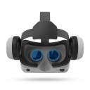 Casque VR 205 x 222 x 99 mm avec écouteurs pour téléphone de 4,7 à 7 pouces casque 3D pour films et réalité virtuelle en couleur blanche sans manette 7
