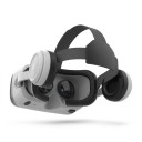 Casque VR 205 x 222 x 99 mm avec écouteurs pour téléphone de 4,7 à 7 pouces casque 3D pour films et réalité virtuelle en couleur blanche sans manette 8