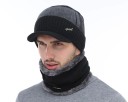 Casquette d'hiver pour homme et écharpe J759 1