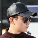 Casquette en cuir pour homme 4