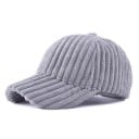 Casquette en velours côtelé pour femme avec large côtelage Surface en velours doux Forme de baseball Visière courbée Tour de tête 56 à 58 6