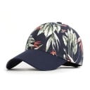 Casquette femme à imprimé floral Casquette de baseball en coton avec des feuilles tropicales et une visière unie Pour un tour de tête de 55 à 60 cm 1