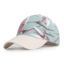 Casquette femme à imprimé floral Casquette de baseball en coton avec des feuilles tropicales et une visière unie Pour un tour de tête de 55 à 60 cm 2
