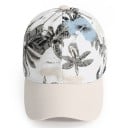 Casquette femme à imprimé floral Casquette de baseball en coton avec des feuilles tropicales et une visière unie Pour un tour de tête de 55 à 60 cm 8