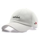 Casquette femme avec broderie en écriture manuscrite et cœur Casquette de baseball en coton avec sangle ajustable Tour de tête 55 à 60 cm 1