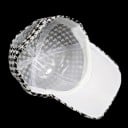 Casquette femme motif pied-de-coq Casquette de baseball en coton noir et blanc avec visière incurvée et dessous blanc Tour de tête 58 à 60 cm 5