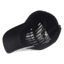 Casquette pour femmes ornée de strass Inscription I love Jesus avec un cœur Strass sur la visière Taille ajustable de 56 à 60 cm Coton 12