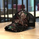 Casquette trucker femme avec paillettes 4