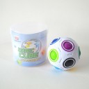 Casse-tête logique en forme de boule avec des billes colorées Jeu de déplacement des billes dans des trous de la même couleur Plastique Diamètre 6,5 5