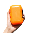 Cassetta impermeabile per attrezzatura da pesca con apertura bilaterale 11,5 x 9 x 3,5 cm Organizer portatile robusto per ami e esche Cassetta di stoccaggio resistente per accessori da pesca 2