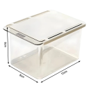 Cassetto estraibile per bagno 12 x 8 x 8 cm PP Scatola di stoccaggio sotto il mobile a specchio Coperchio adesivo Organizzatore pratico per piccoli 2