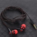 Căști cu dopuri pentru bas cu cablu împletit pentru ascultarea muzicii și videoclipurilor Conector jack de 3,5 mm pentru telefon și computer 2