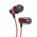 Căști cu dopuri pentru bas cu microfon și control al volumului și apelurilor Corp metalic Jack 3,5 mm Cablu 1,2 m Sensibilitate 97 dB Impedanță 2