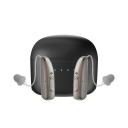 Căști pentru urechi reîncărcabile cu control al volumului și carcasă, autonomie 15 ore, 33 x 7 mm, argintii, pentru ambele urechi, pentru seniori 1