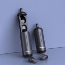Căști wireless in-ear cu cutie de încărcare retractabilă în formă de cilindru Bluetooth 5.0 Rază de 10 m Autonomie 3,5 ore Plastic ABS și silicon 2