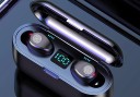 Căști wireless in-ear cu cutie de încărcare și funcție de powerbank 2000 mAh Bluetooth 5.0 Controlul muzicii și apelurilor Ecran pe cutie 3
