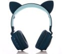 Căști wireless over-ear cu urechi de pisică și iluminare LED Bluetooth 5.0 și jack de 3,5 mm Durata de viață a bateriei 16 ore 8