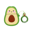 Căsuță din silicon frumoasă pentru AirPods Pro 2 cu motiv de avocado, protejează împotriva șocurilor, zgârieturilor, prafului și umidității, prindere 1
