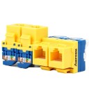 CAT 6 RJ45 naaraskulmaliitin 2 kpl. 4