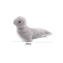Cat Chew Toy 24 cm with Catnip Plush Cotton Toy Seal Shape Interactive 2