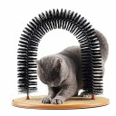 Cat Massage Arch with Scratching Post 36x34x28.5 cm Coat Care Massage Brush Interactive Toy Self-Cleaning Fur 2