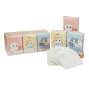 Cat Motif Paper Handkerchiefs 8 pcs x 9 packs Unperfumed Gentle Hygiene Pocket Handkerchiefs 2