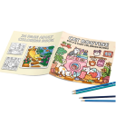 Cat Routine Colouring Books Simple Drawing 20 x 20 cm Single-Sided Printing Quality Paper for Children and Adults 4