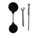 Catapult Training Rotating Target 14 cm 3 mm Double-Sided Round Steel Target 360° Wall Mount Tree Indoor Outdoor Use 1