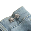 Cataramă pentru strângerea pantalonilor în talie Cataramă reglabilă fără a fi nevoie de cusut Clip metalic cu două stele Scurtare practică 1