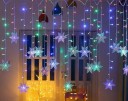 Catena luminosa LED fiocchi di neve 6