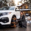 Catene da neve antiscivolo 20 pz Cinghie di plastica per pneumatici Universali per auto e SUV per la neve 5
