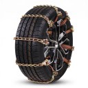 Catene da neve antiscivolo 3 pz per pneumatici 175–265 mm Catena in acciaio 5,3 mm con tenditore a cricchetto Dorato per neve ghiaccio e fango 4