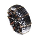 Catene da neve antiscivolo 5 pz per pneumatici 175–265 mm Catena in acciaio da 5,3 mm con tenditore a cricchetto Oro per neve, ghiaccio e fango 2