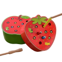 Caterpillar Catching Game in Fruit 5