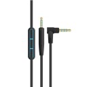 Cavo audio con microfono e controllore per cuffie Bose QC25 e QC35 Connettori jack da 2,5 mm e 3,5 mm Controllo del volume e delle chiamate 1