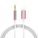 Cavo AUX Lightning a 3,5 mm jack per dispositivi Apple Collegamento del telefono a cuffie o altoparlante Connettori di tipo maschio Lunghezza 2