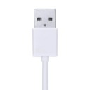 Cavo di collegamento USB-A a jack da 3,5 mm a quattro poli Connettori maschio a entrambe le estremità Estremità diritte Cavo rotondo bianco Lunghezza 5