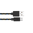 Cavo di ricarica rapida USB A a Micro USB 1 m 2A cavo di ricarica e dati intrecciato in nylon per sincronizzazione e ricarica rapida 9