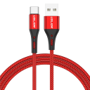 Cavo di ricarica rapida USB A a USB C 3 m 3A cavo intrecciato in nylon per ricarica rapida di telefoni mobili 1