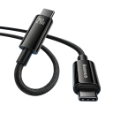 Cavo di ricarica rapida USB C a USB C 1 m PD240W connettore duale nylon intrecciato 48V 5A PD 3.1 480 Mbps cavo per dispositivi di tipo C 5