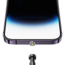 Cavo magnetico rotante USB C a USB A con ricarica rapida 1 m spina magnetica cavo dati 3A velocità di trasferimento 480 Mbps compatibile 5