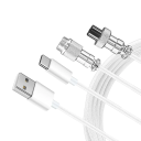 Cavo USB-C a USB-A 3m con connettore aviator per tastiere meccaniche Design staccabile Cavo intrecciato resistente Accessori da gioco 5