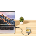 Cavo USB C a USB C rapido 2 m 100W 48V 5A PD3.1 con luce LED connettore duale 480 Mbps compatibilità dispositivi USB C 3