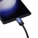 Cavo USB C a USB C rapido 2 m 240W 48V 5A PD3.1 con luce LED e connettore duale 480 Mbps sincronizzazione dati per dispositivi USB C 5