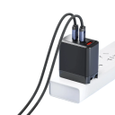 Cavo USB C duale a ricarica rapida 1 m 60W PD3.1 super ricarica luce LED trasferimento dati 480 Mb/s cavo di sincronizzazione USB 2.0 48V 5A 6