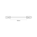 Cavo USB C duale a ricarica rapida 1 m PD 100W connettore Tipo C cavo intrecciato 480 Mbps cavo dati per ricarica rapida e trasferimento 10