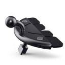 CD-Schlitzhalter für Auto mit 17 mm Kugelkopf Basis für Handy- und Navigationshalterung 360° drehbar Montage nach oben und unten Schwarz 1