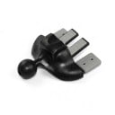 CD-slot holder til bil med PUSH-knap Kuglehoved 17 mm Base til holder til mobil og GPS-navigation Uden lim Sort 1