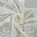 Cearceaf din dantelă cu model de lalele 90 × 90 cm Cearceaf alb din poliester cu motiv floral Capac decorativ pentru masă pentru acasă 3